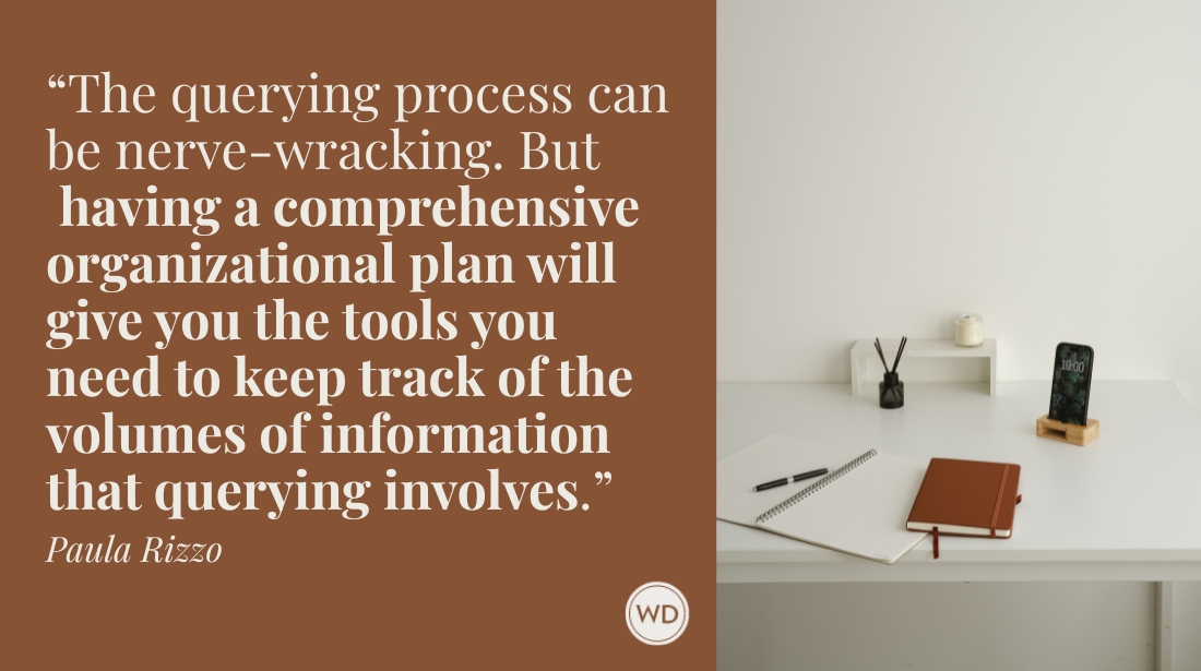 Media-Savvy Author: Organizing Your Agent Querying Process | Paula Rizzo
